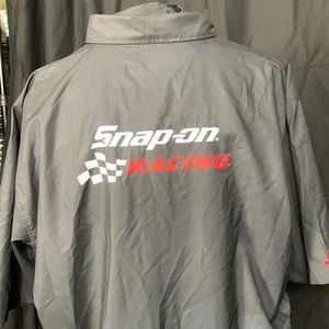 XXXL SNAP ON  Racing short sleeve button up